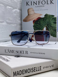SQUARE FRAME SUNGLASSES 570213 IN METAL