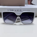 LADY 95.22 S2F SUNGLASS 571584 IN WHITE ACETATE