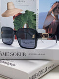 EMBOSSED LOGO FF DIAMONDS SQUARE FRAME SUNGLASSES 575798 IN ACETATE