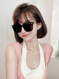 EMBOSSED LOGO BUTTERFLY FRAME SUNGLASSES 576876 IN ACETATE