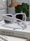 FEN FIRST CHUNKY SQUARE FRAME SUNGLASSES 542081 IN ACETATE