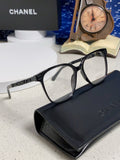 SQUARE SUNGLASSES 632029 IN BLACK ACETATE BLACK LOGO ON FRAME
