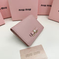SMALL WALLET 11 IN LIGHT PINK CALFSKIN