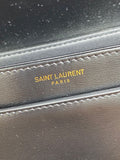 SOLFERINO SMALL SATCHEL 19 IN BLACK CALFSKIN GOLD HARDWARE