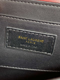 SOLFERINO SMALL SATCHEL 19 IN SCARLET RED CALFSKIN GOLD HARDWARE