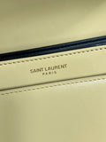 SOLFERINO SMALL SATCHEL 19 IN CANARY YELLOW CALFSKIN GOLD HARDWARE