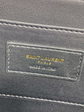 SOLFERINO SMALL SATCHEL 23 IN DARK GREY CALFSKIN GOLD HARDWARE