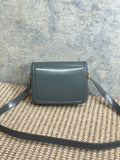 SOLFERINO SMALL SATCHEL 19 IN DARK GREY CALFSKIN GOLD HARDWARE