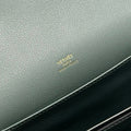 HM ROULIS 18 MINI BAG IN NANDOR GREEN CALFSKIN GOLD-TONE HARDWARE
