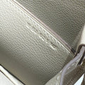 HM ROULIS 18 MINI BAG IN BEIGE CALFSKIN SILVER-TONE HARDWARE