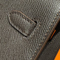KELLY 25CM IN EBENE EPSOM CALFSKIN GOLD HARDWARE
