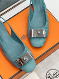 INNOCENTE SLINGBACK TEAL SUEDE
