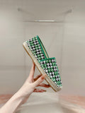 GG ESPADRILLE LOAFER GREEN CANVAS