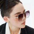 SQUARE FRAME SUNGLASSES G8639 IN METAL