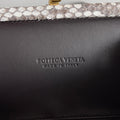KNOT CHAIN CLUTCH 20.5 IN SNAKE PATTERN CALFSKIN