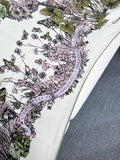 SQUARE SCARF 140 CM IN COLORFUL CASHMERE AND SILK 403836