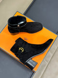 JILL 60 ANKLE BOOT IN BLACK SUEDE