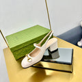 HORSEBIT PUMP IN WHITE SHEEPSKIN