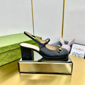 HORSEBIT PUMP IN BLACK SHEEPSKIN