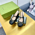HORSEBIT PUMP IN BLACK SHEEPSKIN
