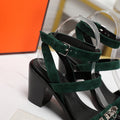 IVRESSE 65 SANDAL PEACOCK SUEDE