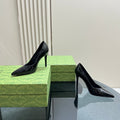 GG 105 HIGH HEEL PUMP BLACK LAMBSKIN