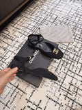 FLAT SLINGBACKS IN BLACK FABRIC
