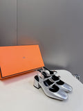 JACKIE 50 PUMP SILVER LAMBSKIN