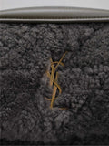 JAMIE BAG 25 IN DARK GRAY LAMB WOOL