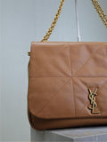 JAMIE 4.3 LARGE BAG 43 IN BRONZE BROWN SMOOTH LAMBSKIN GOLD HARDWARE