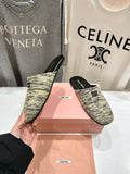 KNITTED MULES IN MULTICOLOR WOOL