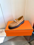 ICONE LOAFER IN BRONZE BROWN SUEDE