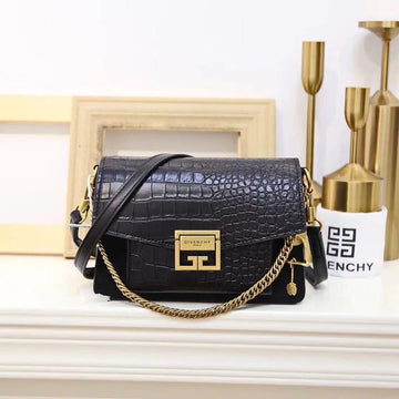 Givenchy Cross Body Bag in Crocodile Effect Leather
