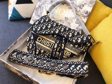 Christian Dior saddle bag Black