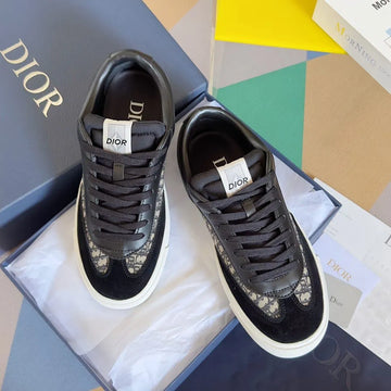 Dior Men Ferragamo Sneaker Navy Blue