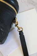 SMALL TRAVEL VANITY CASE BLACK LAMBSKIN